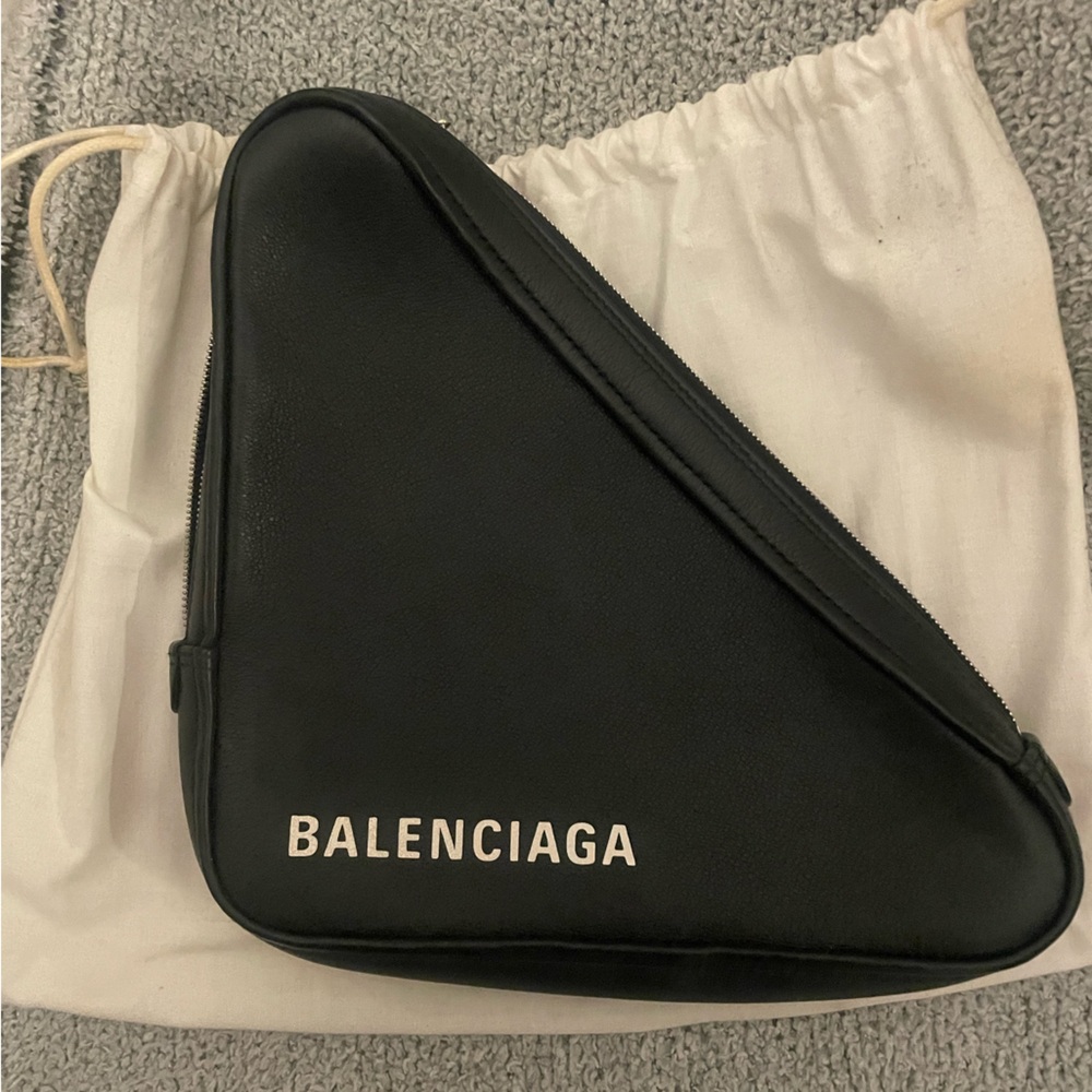 Balenciaga triangle pouch